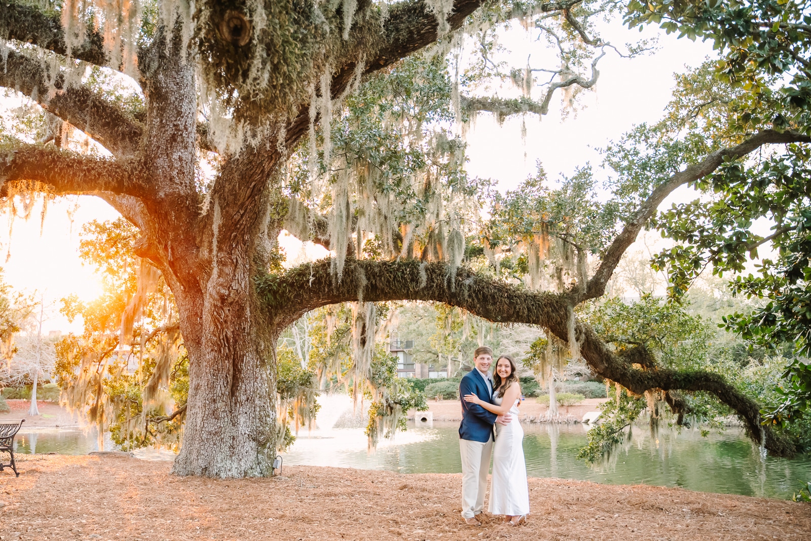 Bride and Groom engagement photos at The Grand Hotel in Fairhope Al