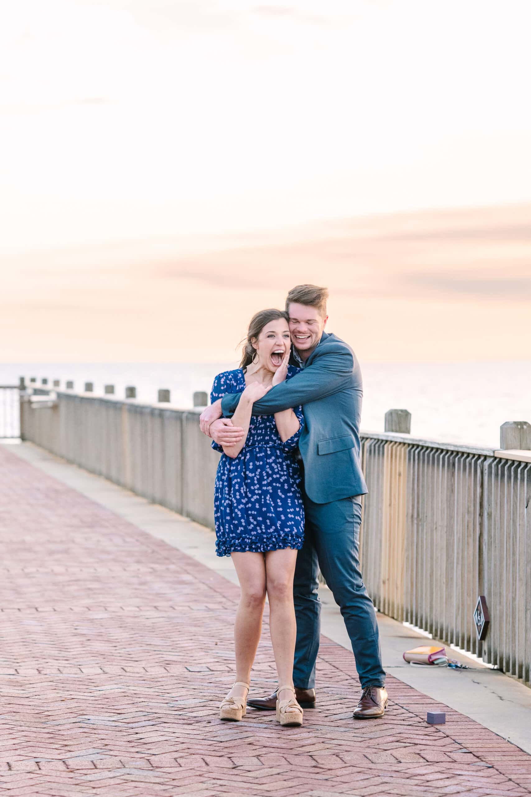 Proposal in Fairhope, Alabama photographed by Anne Canon